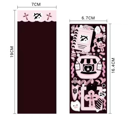 Dark Cat Series Stickers(set of 4)