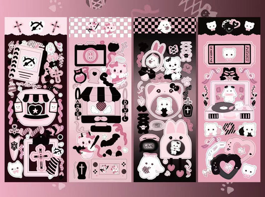 Dark Cat Series Stickers(set of 4)